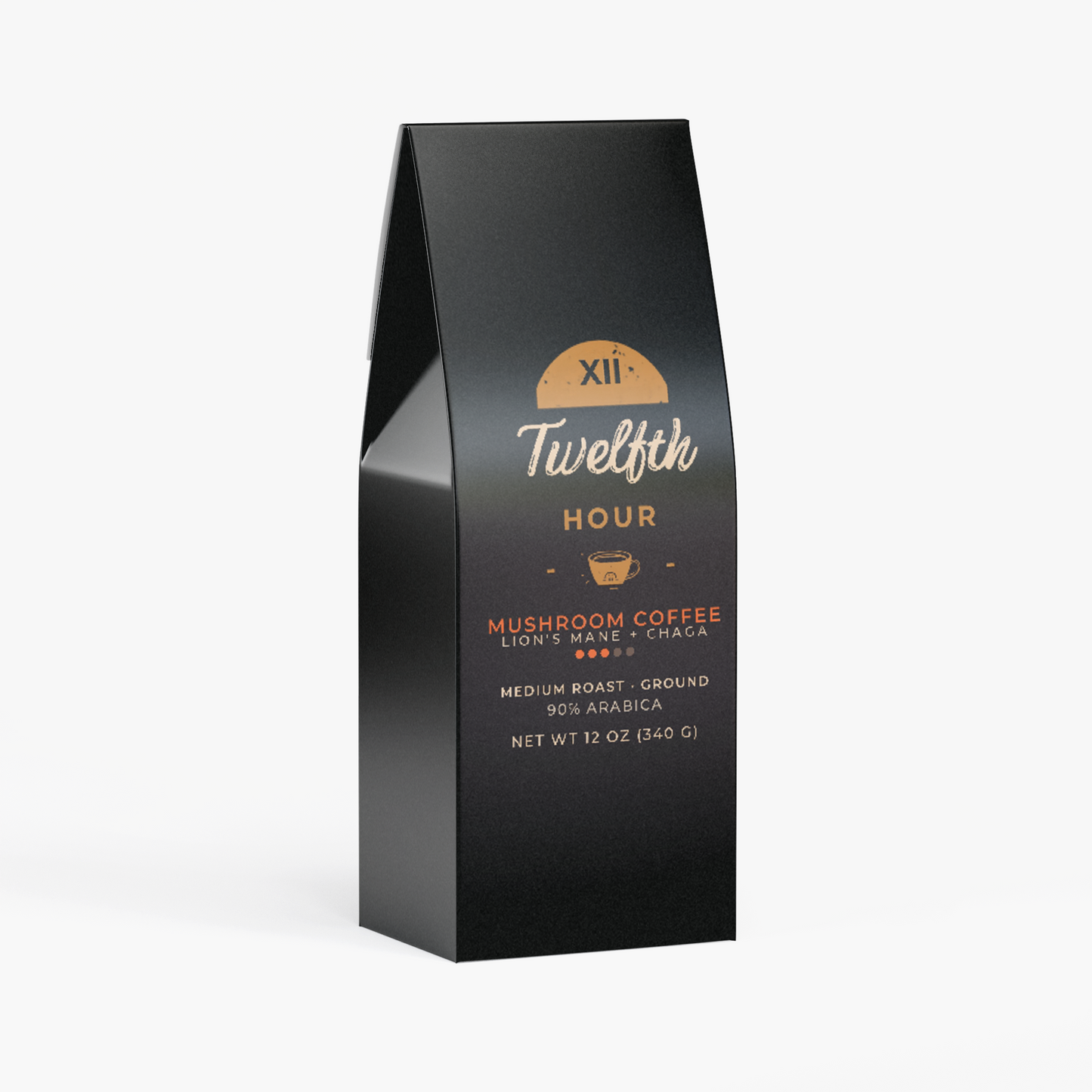 Twelfth Hour Vitality mushroom coffee bag with lion's mane and chaga