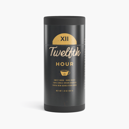 Sweet Brew single-origin dark roast instant coffee tin