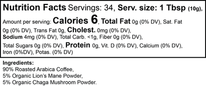 Vitality Mushroom Coffee — Lion's Mane + Chaga (Ground)